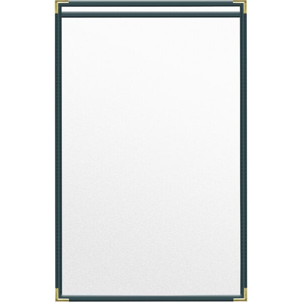 H. Menu Cover w/ Gold Smooth Corners and Matte Finish – item 759TES6CM17