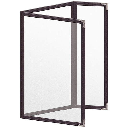 H. Menu Cover w/ Silver Decorative Corners and Matte Finish – item 759TDQ5BM55