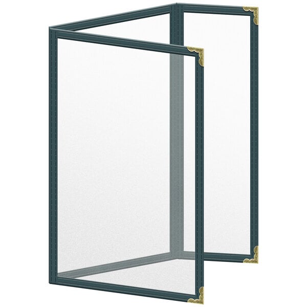 H. Menu Cover w/ Gold Decorative Corners and Matte Finish – item 759TDQ6AM55