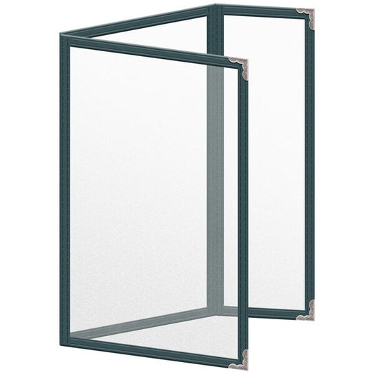H. Menu Cover w/ Silver Decorative Corners and Matte Finish – item 759TDQ6BM55