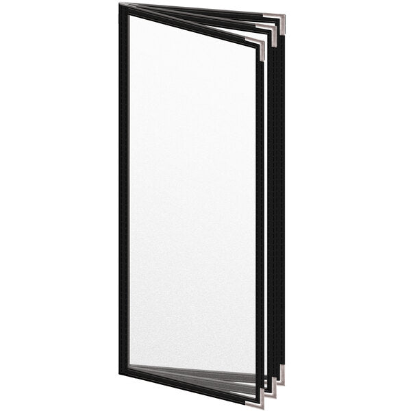 H. Menu Cover w/ Silver Smooth Corners and Matte Finish – item 759TTB4DM41