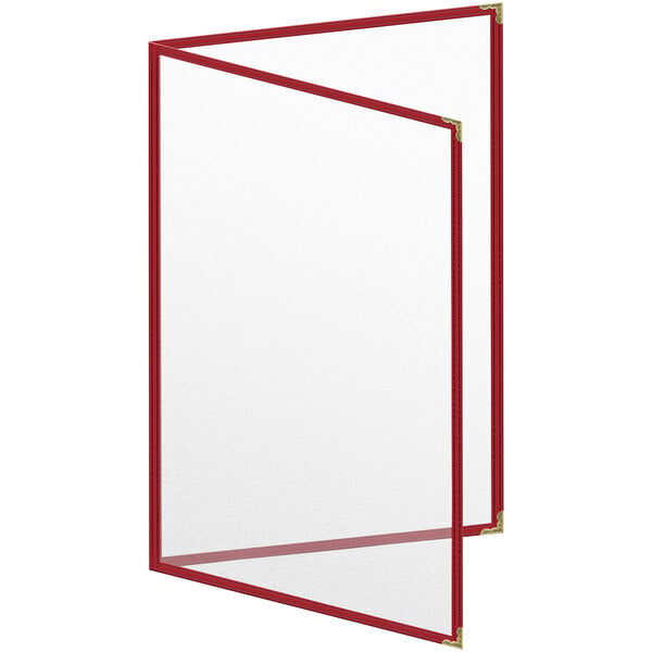 H. Menu Cover w/ Gold Decorative Corners and Matte Finish – item 759TED3AM17