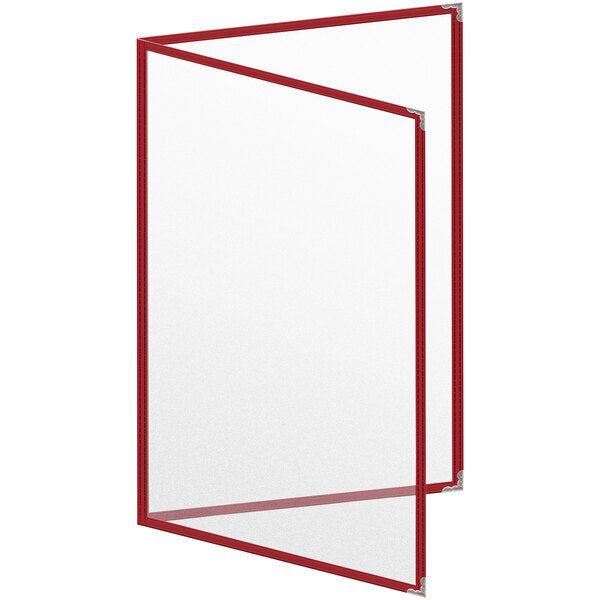 H. Menu Cover w/ Silver Decorative Corners and Matte Finish – item 759TED3BM17
