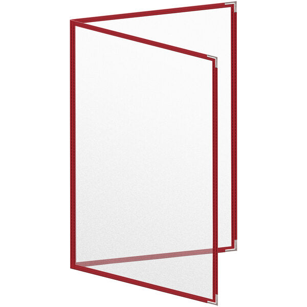 H. Menu Cover w/ Silver Smooth Corners and Matte Finish – item 759TED3DM17