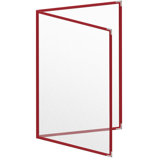 H. Menu Cover w/ Silver Smooth Corners and Matte Finish – item 759TED3DM17