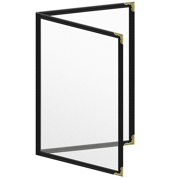 H. Menu Cover w/ Gold Decorative Corners and Matte Finish – item 759TED4AM55
