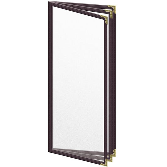 H. Menu Cover w/ Gold Decorative Corners and Matte Finish – item 759TTB5AM41