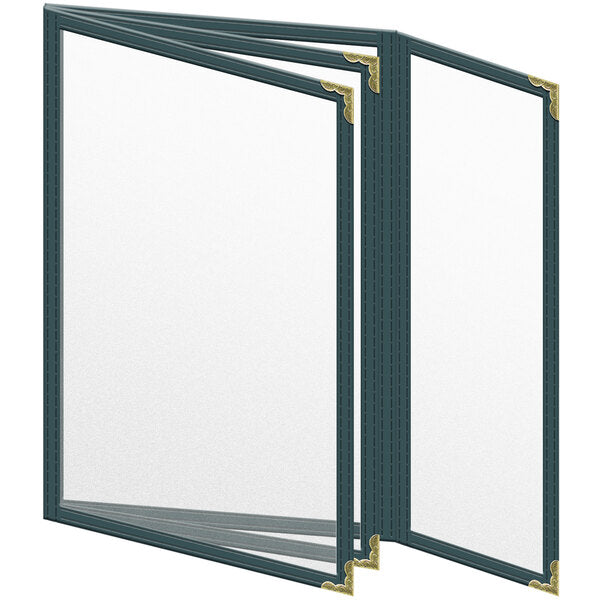 H. Menu Cover w/ Gold Decorative Corners and Matte Finish – item 759TBQ6AM55
