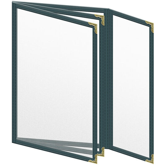 H. Menu Cover w/ Gold Decorative Corners and Matte Finish – item 759TBQ6AM55