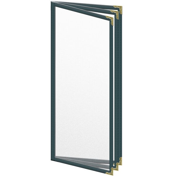 H. Menu Cover w/ Gold Decorative Corners and Matte Finish – item 759TTB6AM41