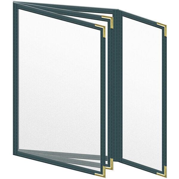 H. Menu Cover w/ Gold Smooth Corners and Matte Finish – item 759TBQ6CM55