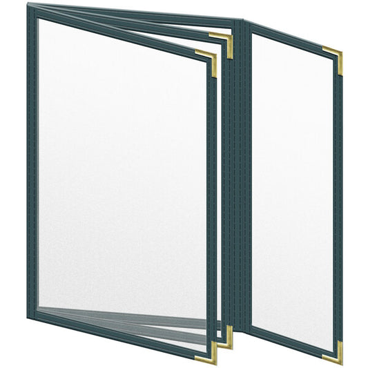 H. Menu Cover w/ Gold Smooth Corners and Matte Finish – item 759TBQ6CM55
