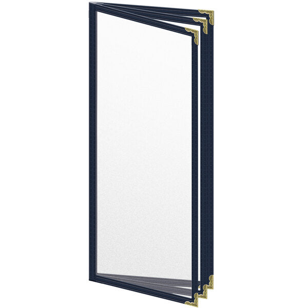 H. Menu Cover w/ Gold Decorative Corners and Matte Finish – item 759TTB7AM41