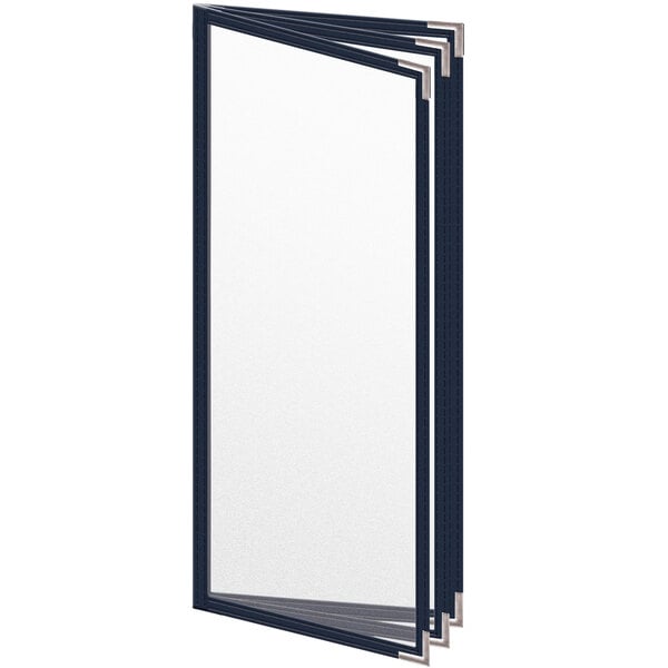 H. Menu Cover w/ Silver Smooth Corners and Matte Finish – item 759TTB7DM41
