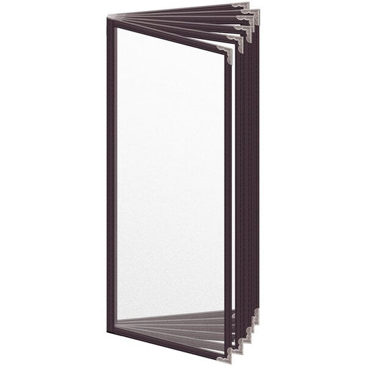 H. Menu Cover w/ Silver Decorative Corners and Matte Finish – item 759T125BM41