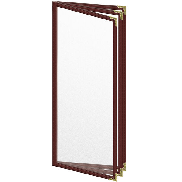 H. Menu Cover w/ Decorative Corners and Matte Finish – item 759TTB8AM41