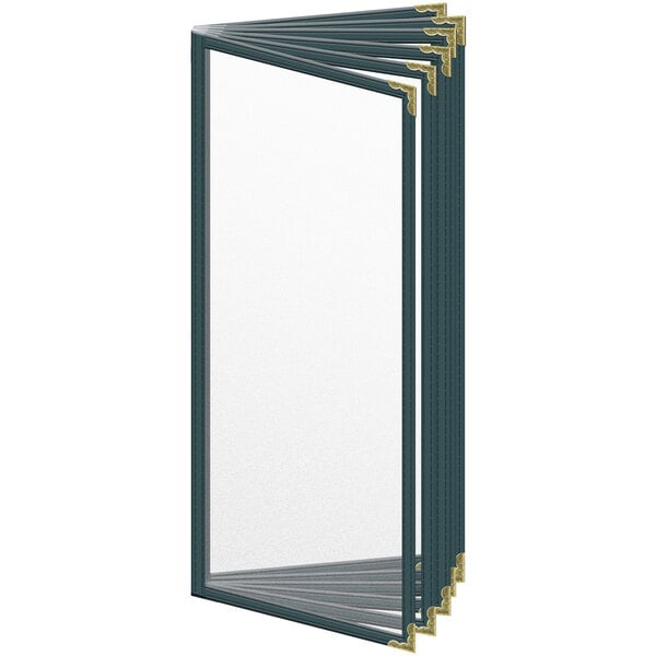 H. Menu Cover w/ Gold Decorative Corners and Matte Finish – item 759T126AM41
