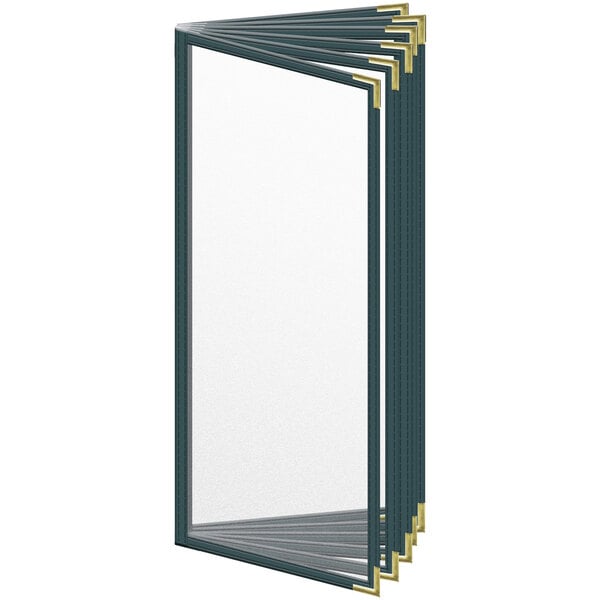 H. Menu Cover w/ Gold Smooth Corners and Matte Finish – item 759T126CM41