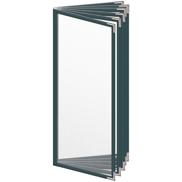 H. Menu Cover w/ Silver Smooth Corners and Matte Finish – item 759T126DM41