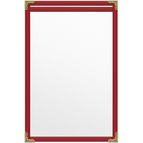 H. Menu Cover w/ Gold Decorative Corners and Matte Finish – item 759TES3AM55