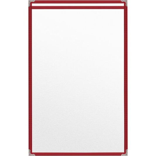 H. Menu Cover w/ Silver Decorative Corners and Matte Finish – item 759TES3BM17