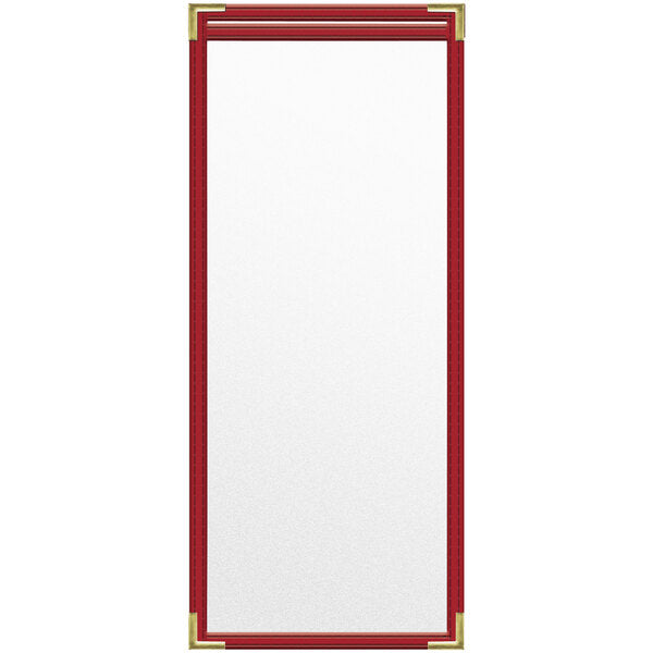 H. Menu Cover w/ Gold Smooth Corners and Matte Finish – item 759TES3CM41