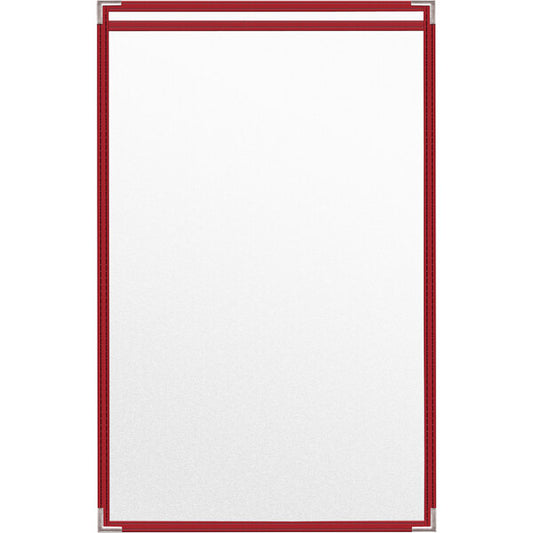 H. Menu Cover w/ Silver Smooth Corners and Matte Finish – item 759TES3DM17