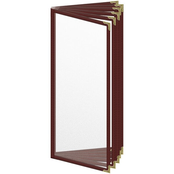 H. Menu Cover w/ Decorative Corners and Matte Finish – item 759T128AM41