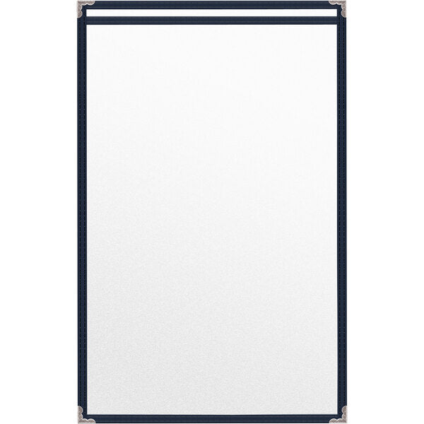 H. Menu Cover w/ Silver Decorative Corners and Matte Finish – item 759TES7BM17