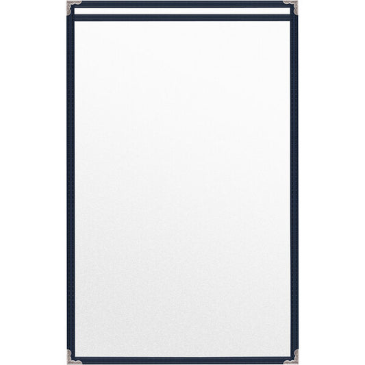 H. Menu Cover w/ Silver Decorative Corners and Matte Finish – item 759TES7BM17