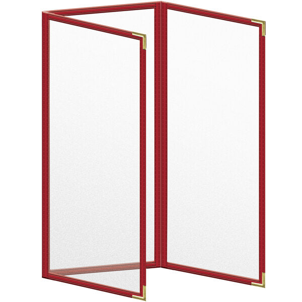H. Menu Cover w/ Gold Smooth Corners and Matte Finish – item 759TET3CM41