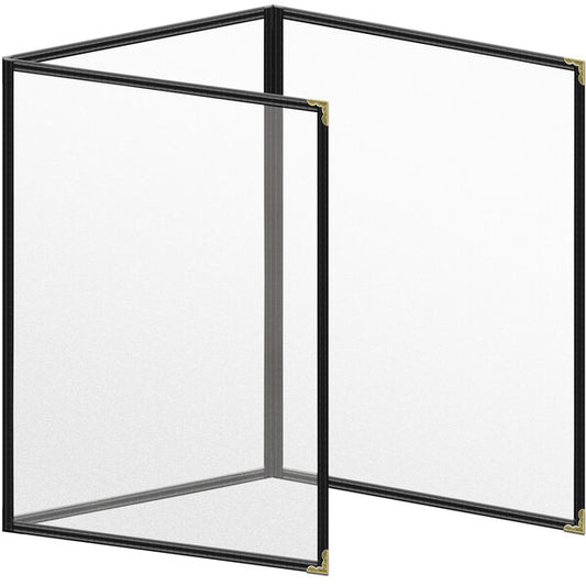 H. Menu Cover w/ Gold Decorative Corners and Matte Finish – item 759TET4AM81