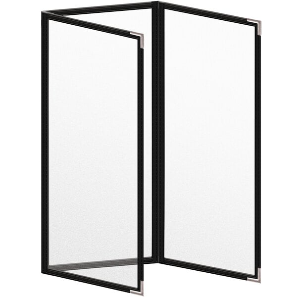 H. Menu Cover w/ Silver Smooth Corners and Matte Finish – item 759TET4DM41