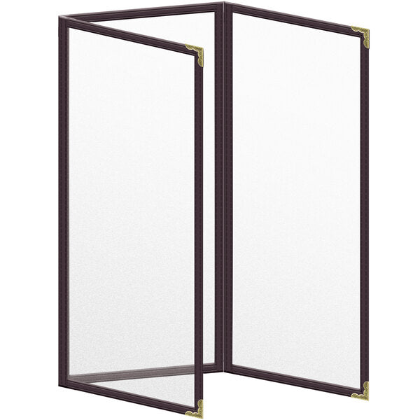 H. Menu Cover w/ Gold Decorative Corners and Matte Finish – item 759TET5AM41