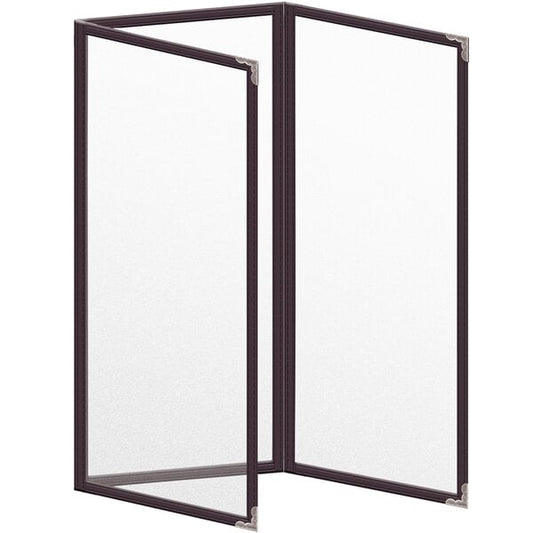 H. Menu Cover w/ Silver Decorative Corners and Matte Finish – item 759TET5BM41