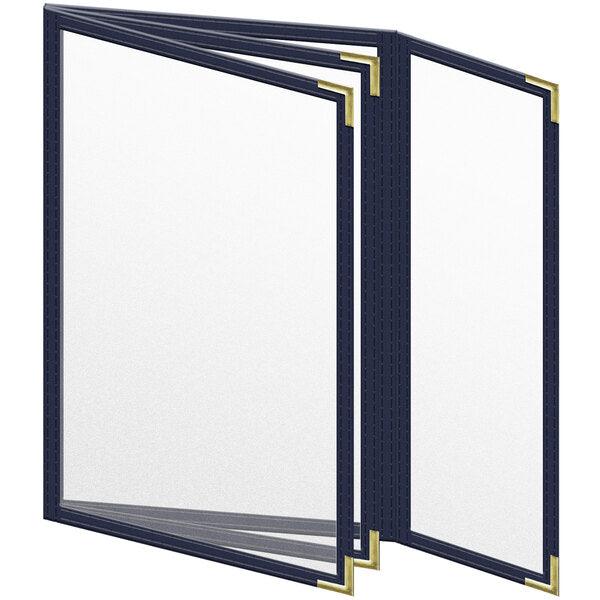 H. Menu Cover w/ Gold Smooth Corners and Matte Finish – item 759TBQ7CM55