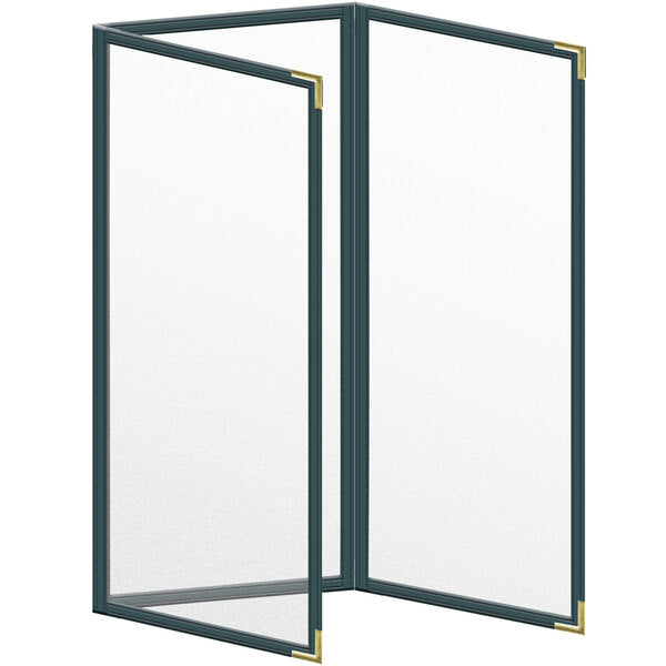 H. Menu Cover w/ Gold Smooth Corners and Matte Finish – item 759TET6CM41
