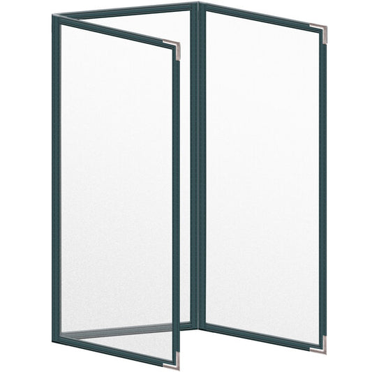 H. Menu Cover w/ Silver Smooth Corners and Matte Finish – item 759TET6DM41