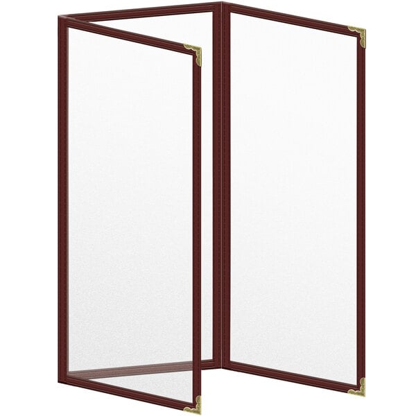 H. Menu Cover w/ Decorative Corners and Matte Finish – item 759TET8AM41