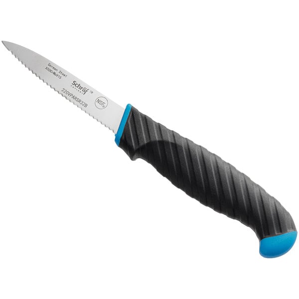 Schraf 3 1/4" Serrated Paring Knife w/ TPRgrip Handle – item 220VPARSR32B