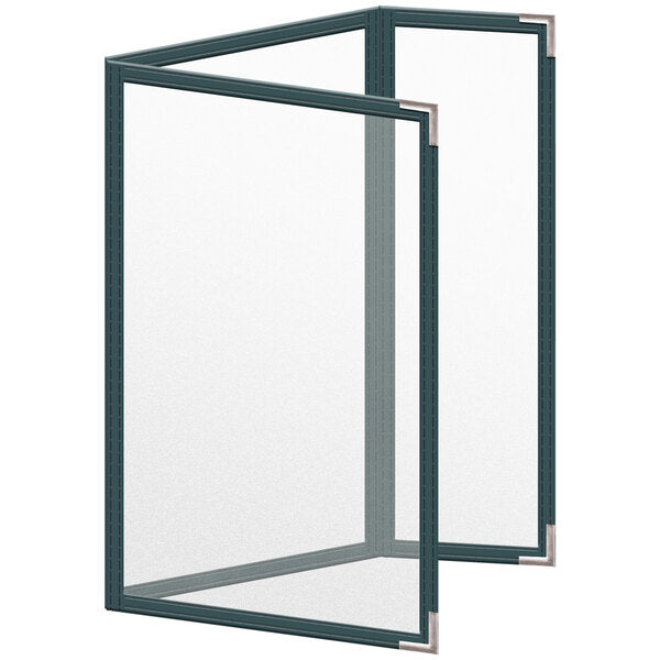 H. Menu Cover w/ Silver Smooth Corners and Matte Finish – item 759TDQ6DM55