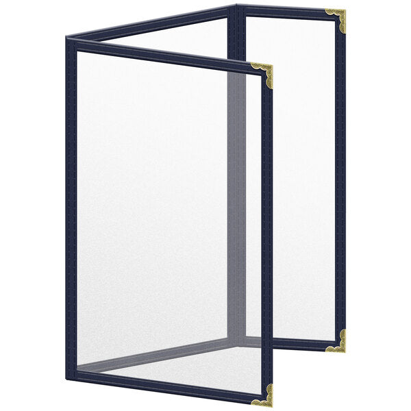 H. Menu Cover w/ Gold Decorative Corners and Matte Finish – item 759TDQ7AM55