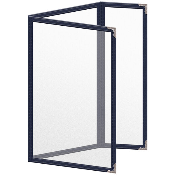 H. Menu Cover w/ Silver Decorative Corners and Matte Finish – item 759TDQ7BM55