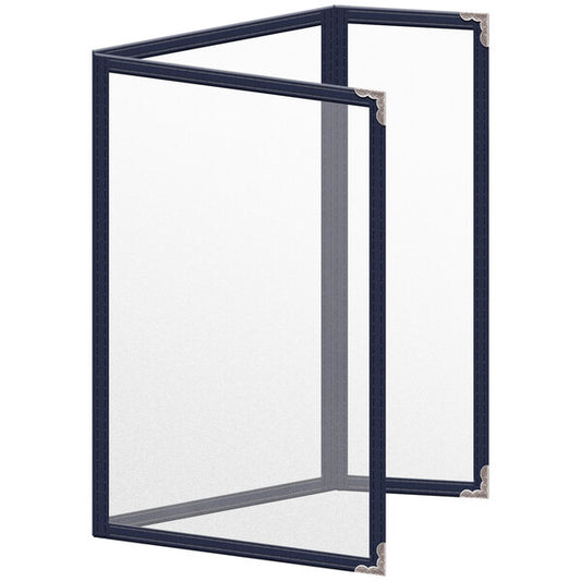 H. Menu Cover w/ Silver Decorative Corners and Matte Finish – item 759TDQ7BM55