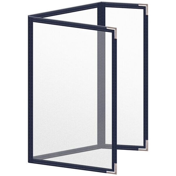 H. Menu Cover w/ Silver Smooth Corners and Matte Finish – item 759TDQ7DM55
