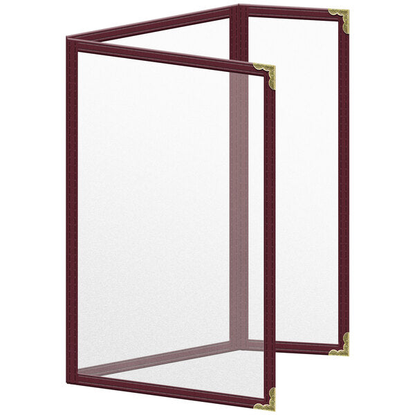 H. Menu Cover w/ Decorative Corners and Matte Finish – item 759TDQ8AM55