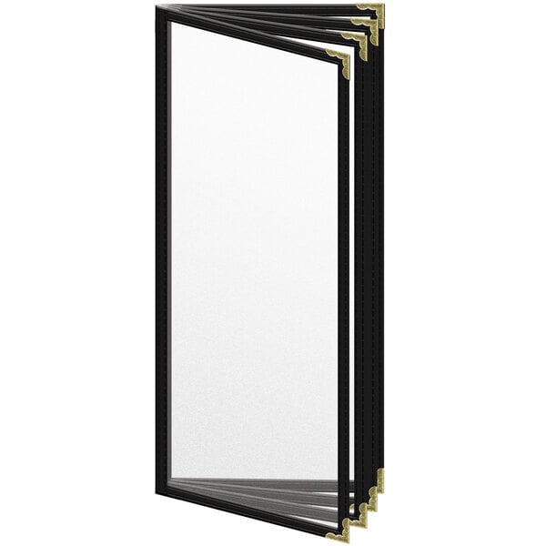 H. Menu Cover w/ Gold Decorative Corners and Matte Finish – item 759TDD4AM41