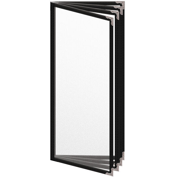 H. Menu Cover w/ Silver Decorative Corners and Matte Finish – item 759TDD4BM41