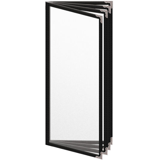 H. Menu Cover w/ Silver Decorative Corners and Matte Finish – item 759TDD4BM41