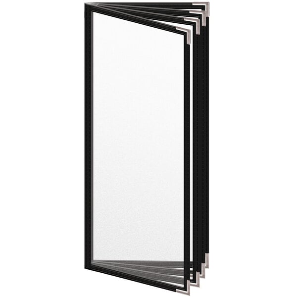 H. Menu Cover w/ Silver Smooth Corners and Matte Finish – item 759TDD4DM41